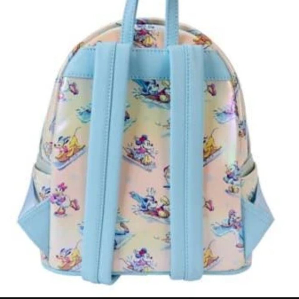 Loungefly Mickey Mouse and Friends Winter Wonderland Mini Backpack and Ears Head - Picture 2 of 8